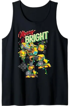 TRANSFORMERS Evergreen Christmas Merry & Bright Bumblebee Tank Top