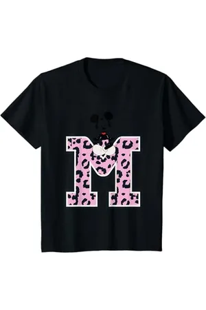 Disney Kinder Mickey Mouse Pink Leopard T-Shirt
