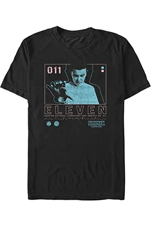 Stranger Things Unisex Eleven Infographic Organic Short Sleeve T-shirt, , M