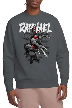 Teenage Mutant Ninja Turtles Unisex TMNT Raphael Crew Sweatshirt, , S