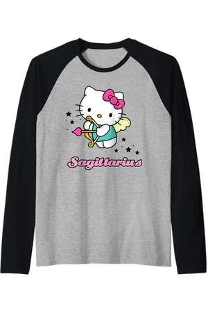 Hello Kitty Sagittarius Star Sign Raglan