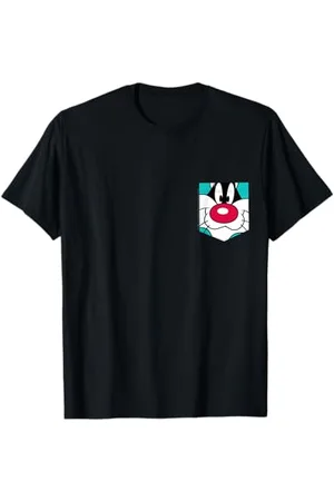 LOONEY TUNES Sylvester Face Faux Pocket T-Shirt