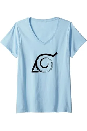 Naruto Damen Shippuden Anti-Leaf Village T-Shirt mit V-Ausschnitt