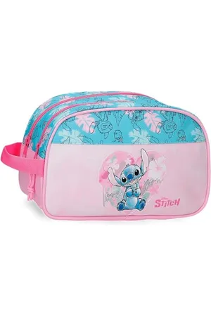 Disney Joumma Heart Stitch Kosmetiktasche mit Zwei Fächern, , 26 x 16 x 12 cm, Polyester, 4,99 l, , Talla única, Kulturbeutel mit Zwei Fächern