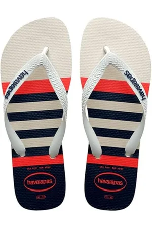 Havaianas – Top Nautical, bequeme, leichte und vielseitige Flip-Flops, Design im Marinestil, breite Riemen, Herren