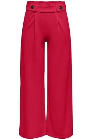 JDY Damen geggo New Long Pant JRS Noos Hose Mit Weitem Bein, Mittlerer Taillenbund Mit Seitentaschen, , M / 32L