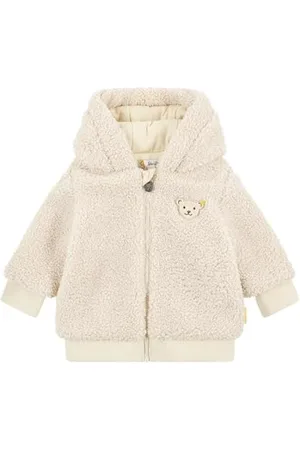 Steiff Fleecejacke EU Größe 86 , Jungen Fleece-Jacke, Kinder Outdoor Jacke aus Fleece, weich und bequem, waschmaschinenfest
