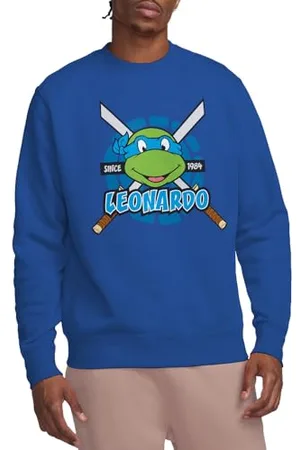Teenage Mutant Ninja Turtles Unisex TMNT Leonardo Since 1984 Crew Sweatshirt, , XL