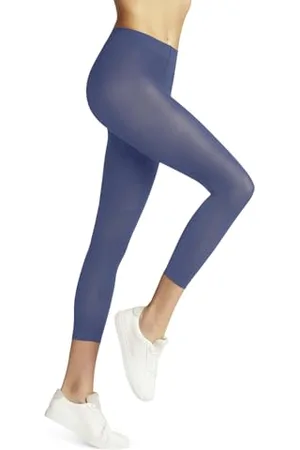 Falke Damen Leggings Pure Matt 50 DEN Capri W Le halb-Blickdicht einfarbig 1 Stück, , S-M