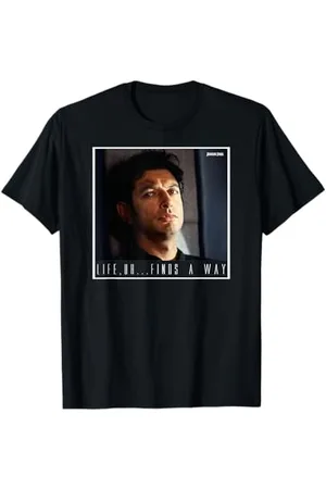 Jurassic Park Ian Malcolm Life Finds A Way Poster T-Shirt