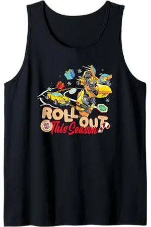TRANSFORMERS Evergreen Christmas Roll Out Season Bumblebee Tank Top