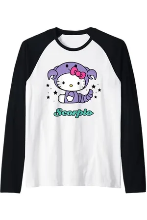 Sanrio Hello Kitty Skorpion Sternzeichen T-Shirt Raglan