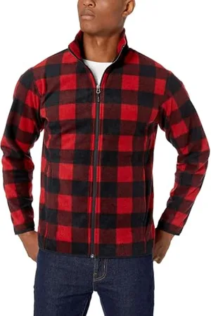 Amazon Herren Fleecejacke mit durchgehendem Reißverschluss (in Big und Tall erhältlich), , S