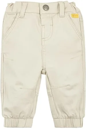 Steiff Hose EU Größe 74 vetiver, Jungen Hose, Babyhose für jeden Anlass, lockere Bequeme Passform, waschmaschinenfest