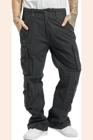 Brandit PURE VINTAGE TROUSER CARGOHOSE HOSE bis 7XL (Anthrazit)S