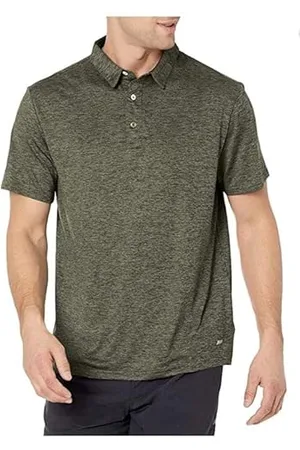 Amazon Herren Schmal Geschnittenes, Schnelltrocknendes Golf-Poloshirt Aus Leichtem Funktionsstretch, , S