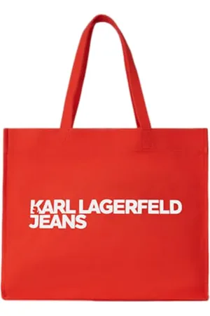 Karl Lagerfeld Logo Shopper, Women, Red, Shopper