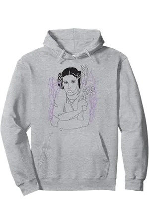 STAR WARS Prinzessin Leia Sketch Purple Force Pullover Hoodie