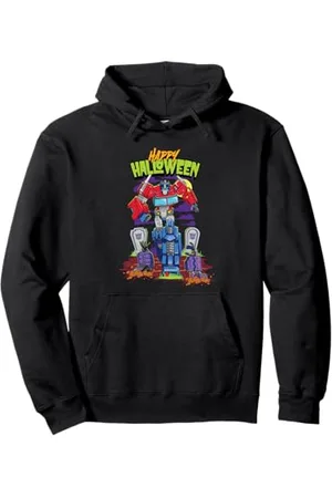 TRANSFORMERS Evergreen Happy Halloween Decepticon Graveyard Pullover Hoodie