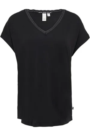 QS by s.Oliver Modalmix-Shirt mit Spitzenblende XXL