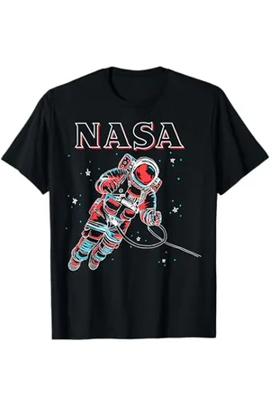 Nasa Neon Astronaut Cowboy In Space Graphic T-Shirt T-Shirt