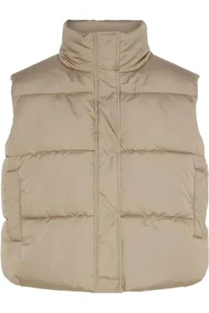 Pieces® PCBEE HIGH Neck Cropped Puffer Vest MM