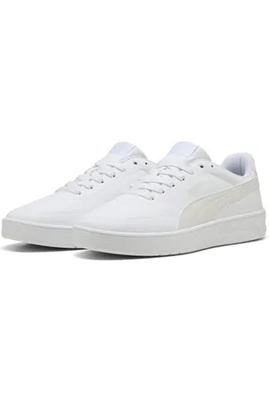 PUMA Unisex Court Classic CLEAN Sneaker, White-Vapor Gray, 46 EU