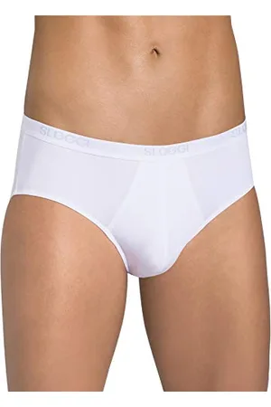 Sloggi Men Herren Basic Midi Slip, White, 6