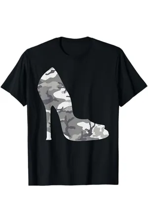 The Salty Veteran Heels Urban Camo Damen Camouflage High Heels T-Shirt