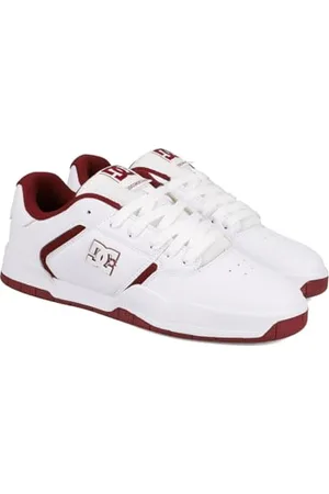 Dcshoes Herren Central Sneaker, White/Purple Wine, 43 EU