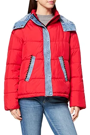 Desigual Womens Padded_Austen Jacket, Red, M