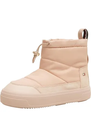 Tommy Hilfiger FLAG NYLON MINI SNOWBOOT ( Outdoor-Stiefel Damen, Rosa (Misty Blush), 41 EU