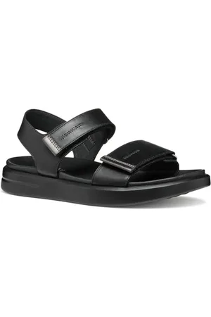 Geox Damen D XAND 2S E Sandal, Black/Gun, 39 EU