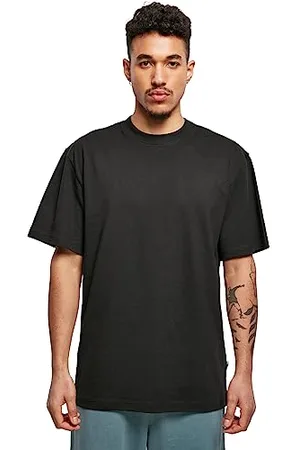 Urban classics Herren T-Shirt Organic Tall Tee, langes T-Shirt für Männer, Loose Fit, Bio-Baumwolle, black, XL
