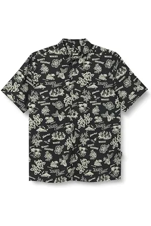 Schott NYC Herren Shhonolulu Hawaiianisches Hemd, , L