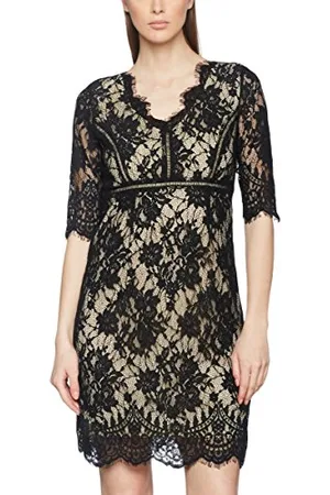 Cream Damen Adriana Lace Dress Partykleid, , 40