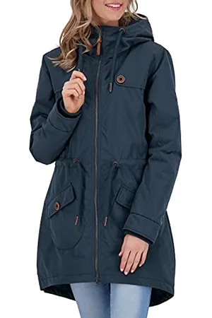 alife kickin ALIFE and Kickin CharlotteAK A Coat – Damen Winterjacke Parka – Mantel mit Kapuze – Perfekt für Kalte Tage, Herbst & Winter – Robuste Jacke XS
