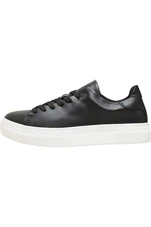 SELECTED Herren SLHDAVID Chunky Leather Trainer B NOOS Stiefel, Black, 40 EU