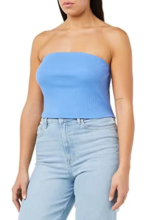 ONLY Damen ONLNESSA S/L Bandeau JRS Top, , x_l