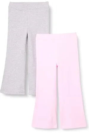 Amazon Mädchen Schmal geschnittene Strickleggings mit ausgestelltem Bein, 2er-Pack, , 10 Jahre
