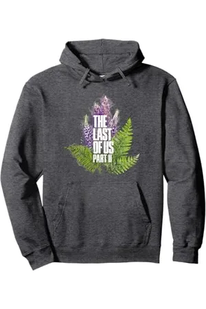 Playstation 3 The Last of Us Part II Watercolor Lavander Big Chest Logo Pullover Hoodie