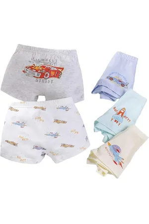 CM-Kid Boxershorts Jungen Unterhosen Kinder Unterwäsche 5er Pack Baumwolle 4-5 Jahre Auto Bunt Gr.110-116