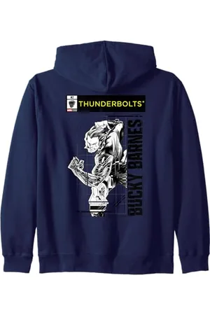 Marvel Studios Thunderbolts Bucky Barnes B&W Comic Cover #2 Kapuzenjacke