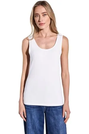 Street one Damen A322896 Basic Top in Unifarbe, White, 40