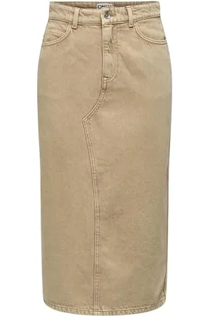 ONLY ONLLOLA-Cilla HW Long Slit Skirt PNT