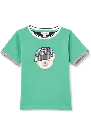 Steiff T-Shirt Kurzarm EU Größe 92 , Kurzarm Shirt, Sommer Shirt für Kinder, Babyoberteil, ideales Basic Shirt, bequem und weich, waschmaschinenfest