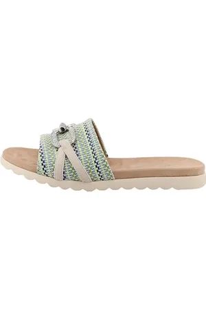 TOM TAILOR Damen 5390490030 Schiebe-Sandalen, Blue-Multi, 41 EU