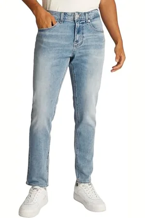 Tommy Hilfiger Herren Jeans Hose Austin Slim Tapered Fit, Blau (Denim Light), 30W/34L