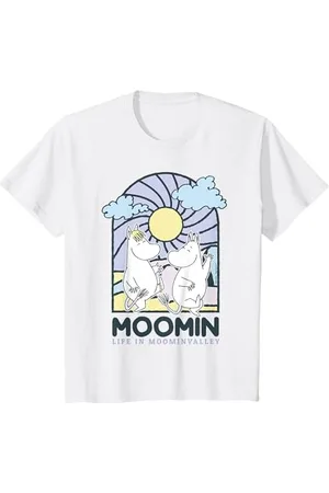 Moomin Kinder Buntglas-Stil Leben im valley Light Kids T-Shirt