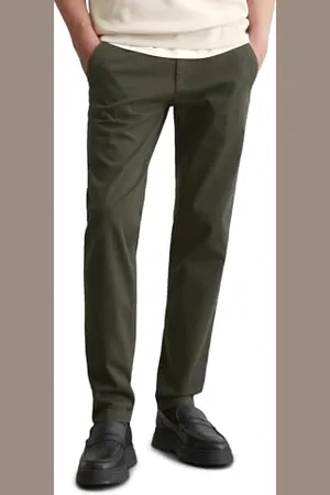 Marc O’ Polo Marc OߴPolo Herren Chinohose mit Stretch-Anteil Shaped Fit, Grün , W33/L34